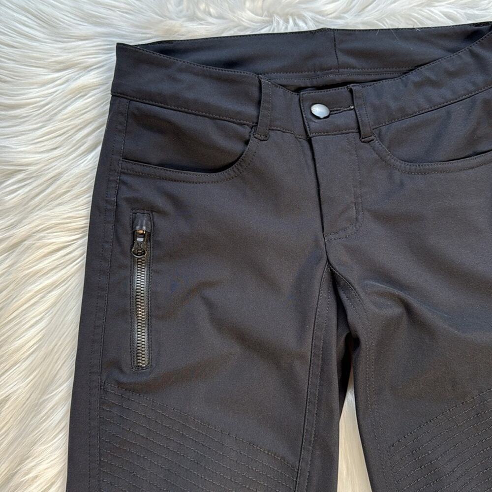 Lululemon Black Bust A Move Skinny Moto Pants - Picture 4 of 9